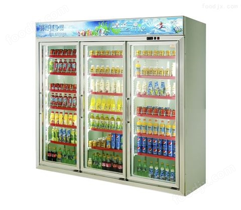 超市三門飲料冰柜批發(fā) 展示柜