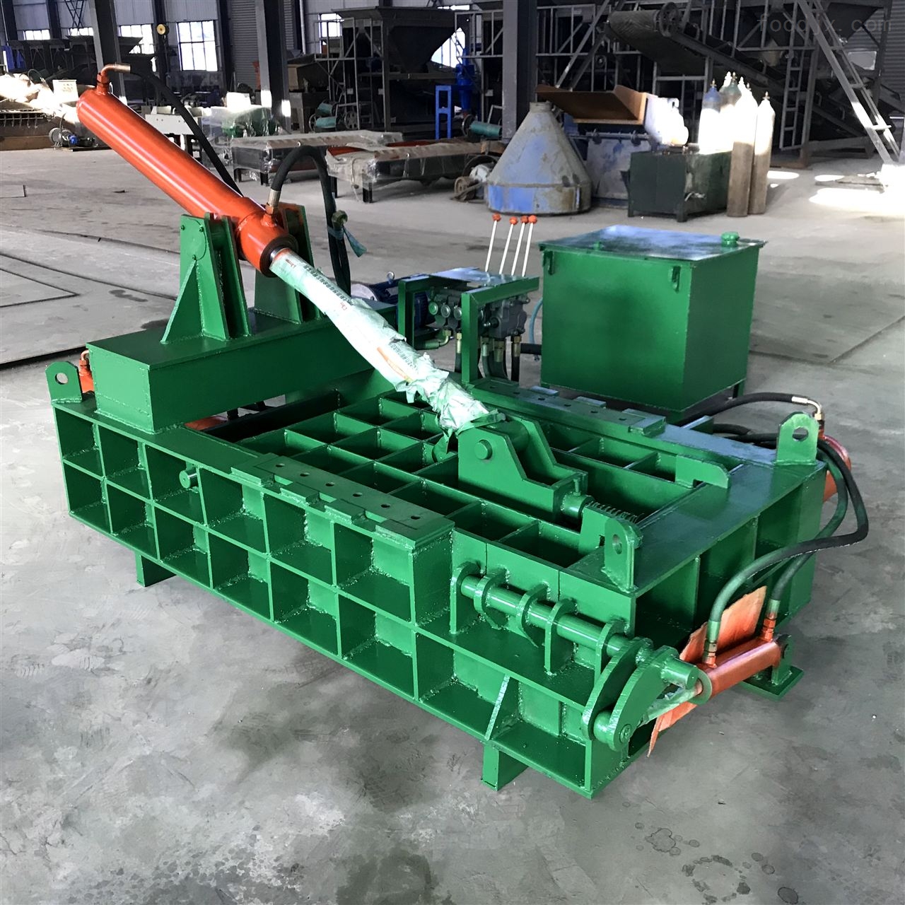 全自动液压废铝金属压块机小型卧式打包机